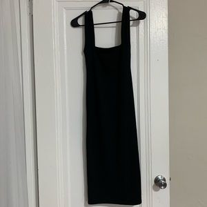 EUC Zara Black Midi Bodycon Dress Size M